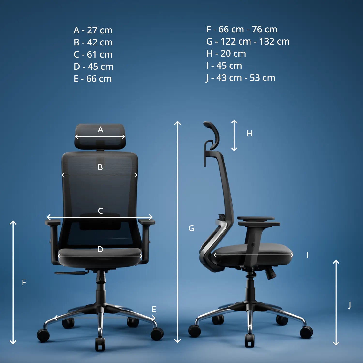 Inspire Ergonomic Mesh High Back Office Chair